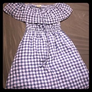 ANTHROPOLOGIE Tyhlo blue / white Gingham Dress